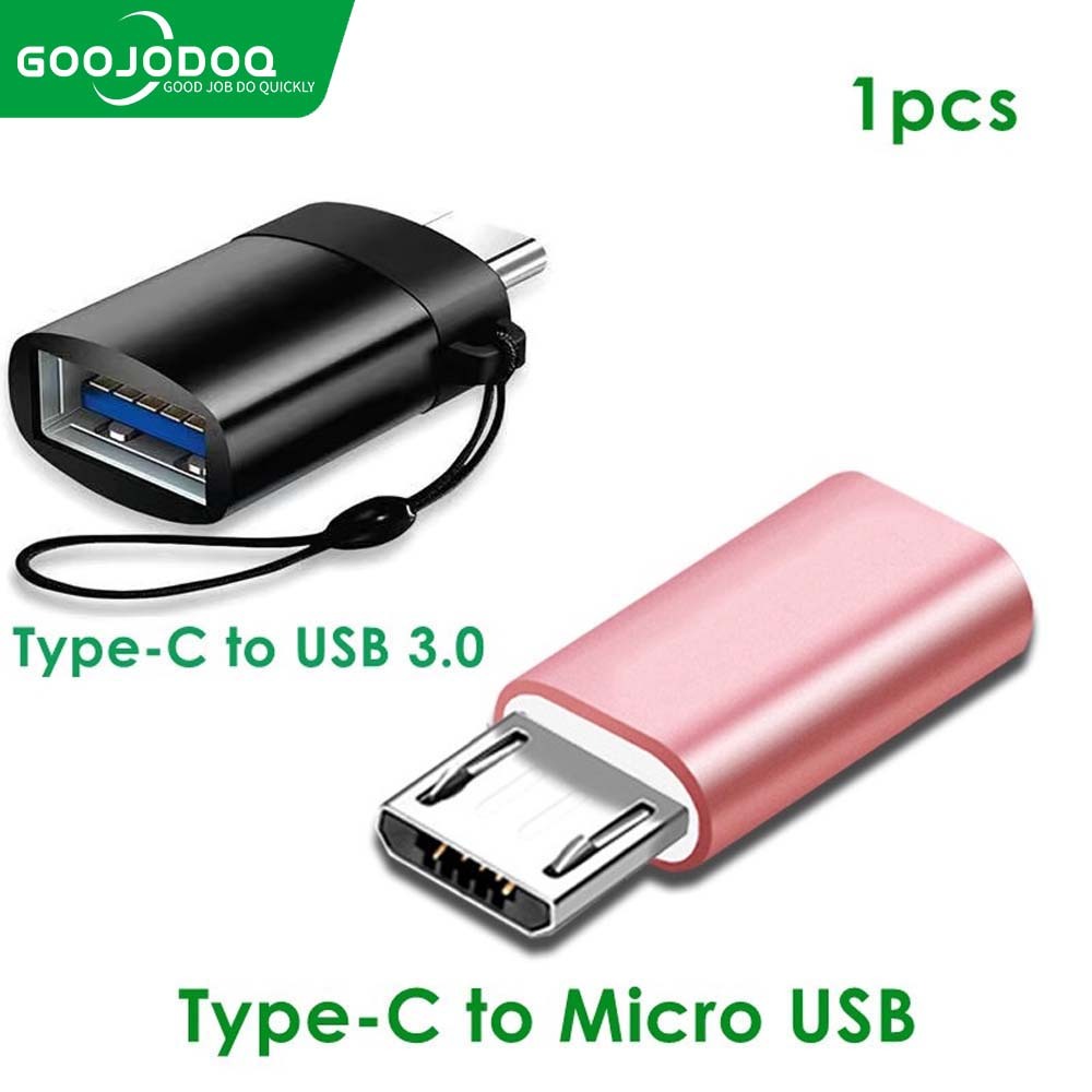 GOOJODOQ อะแดปเตอร์ชาร์จOTG Type-c 3.0 สำหรับ Iphone MacBook Phone หัวเชื่อมต่อ / หลากสี