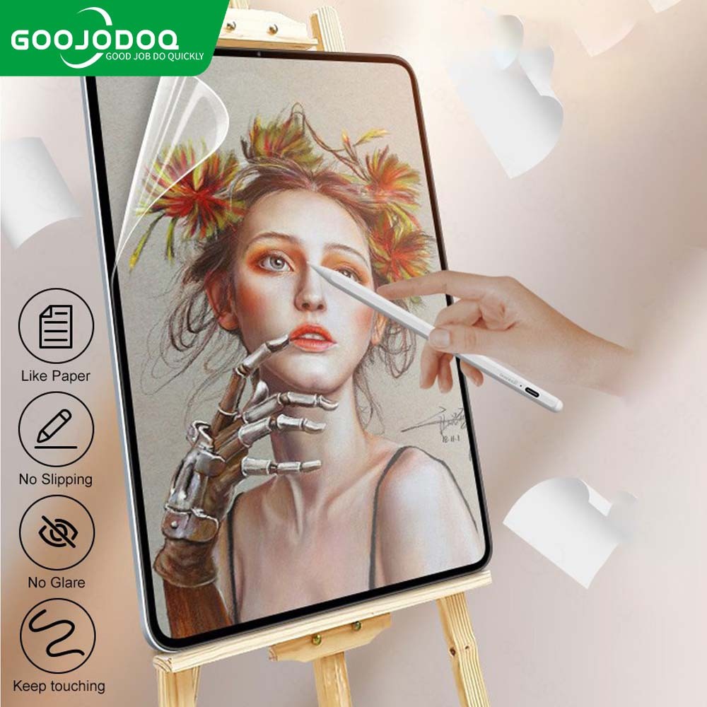 GOOJODOQ 【ไทยแลนด์สปอต】 ฟิล์มกระดาษ iPad ฟิล์มป้องกันรอยหน้าจอ สำหรับ iPad Pro11 Air4 5 10.9 Gen9 8 7 10.2 Paperlike
