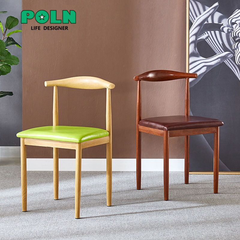 พร้อมส่ง เก้าอี้ หนัง PU นั่งกินข้าว ขาเหล็ก 2 สี นั่งทํางานนั่งอ่านหนังสือ โครงเหล็ก รับน้ำหนักได้ 600 กิโลกรัม