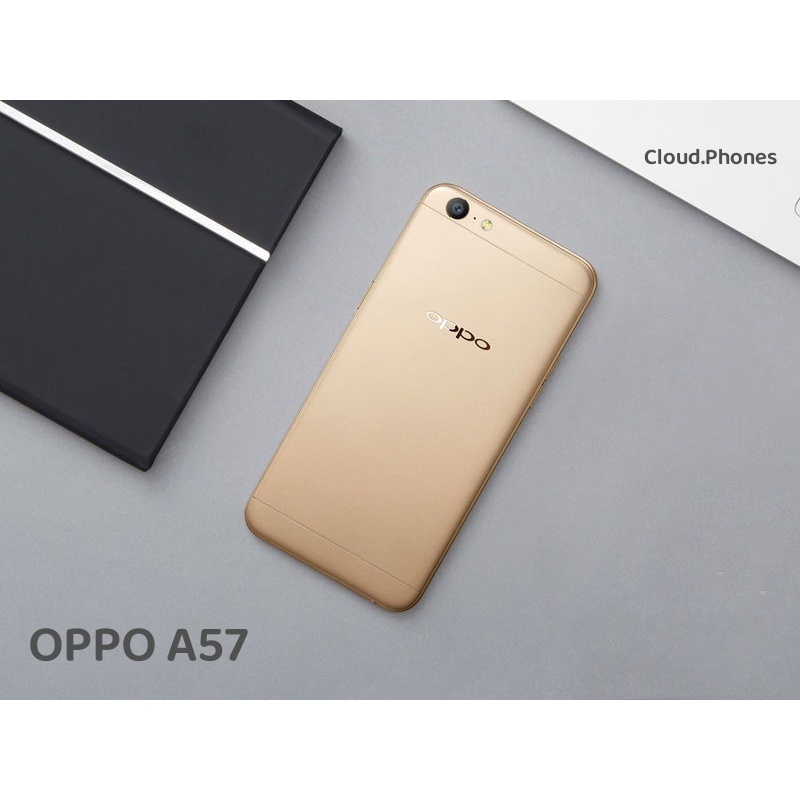Oppo A57 โทรศัพท์มือถือมือสอง 3GB+32GB 4G ปลดล็อกด้วยระบบ Google 95- ซิมคู่ กล้องเซลฟี่ Android รับประกัน 60 วัน โทรศัพท์ตกแต่งใหม่