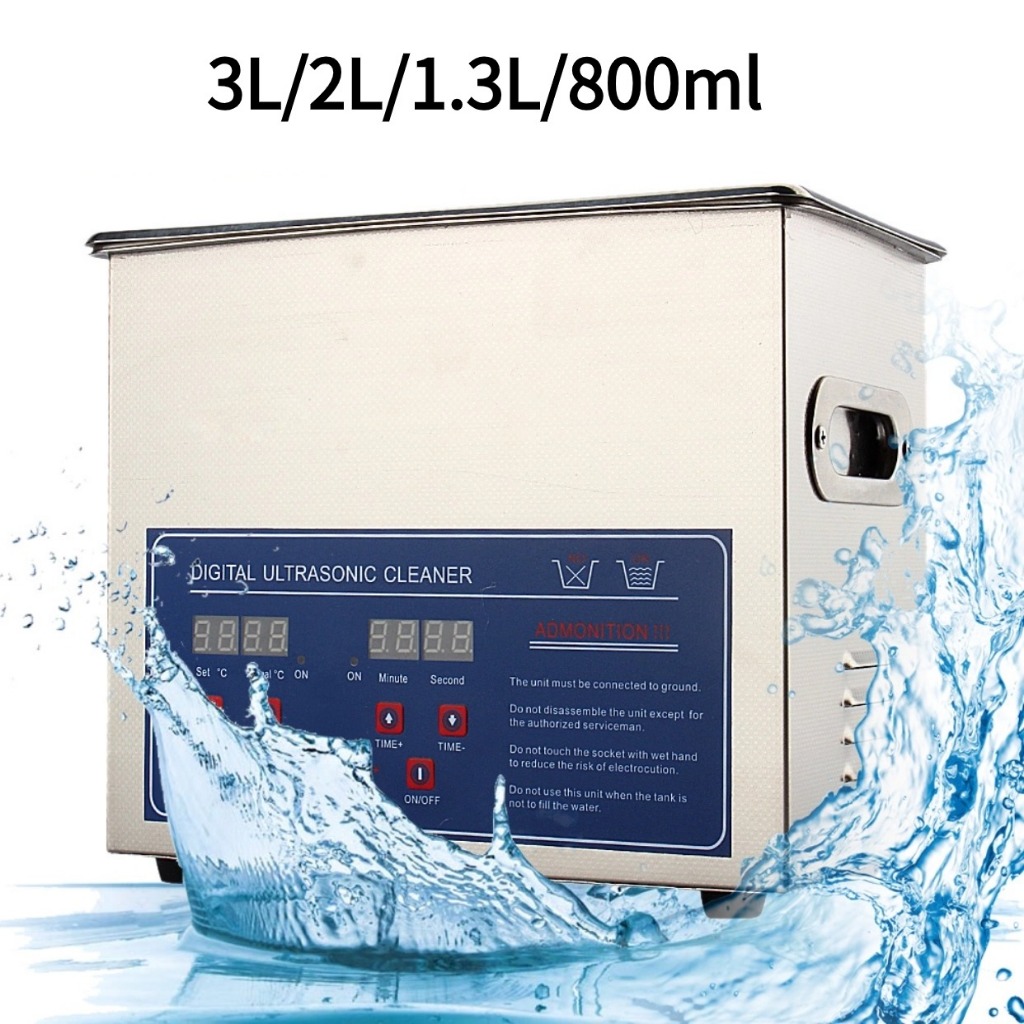 Ryo เครื่องทําความสะอาดอัลตราโซนิกดิจิตอลความจุขนาดใหญ่ 3L ปลั๊ก Uk 220V