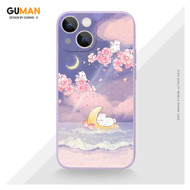 GUMAN เคสไอโฟน เคสซิลิโคนนุ่มกันกระแทกน่ารักตลก เคสโทรศัพท์ Compatible for iPhone 16 15 14 13 12 11 