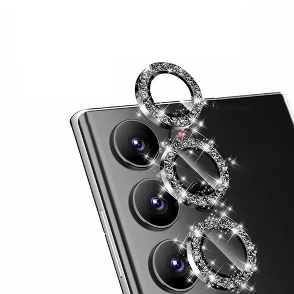 Samsung S25ultra เพชรเลนส์แหวนสําหรับ Samsung Galaxy A55/A54/A34/A24/A16/A15/A14 แหวนโลหะ + ฟิล์มกระจกนิรภัยสําหรับ Samsung s25 S24Ultra/S23Ultra ตัวป้องกันเลนส์กล้อง - รูปที่ 5