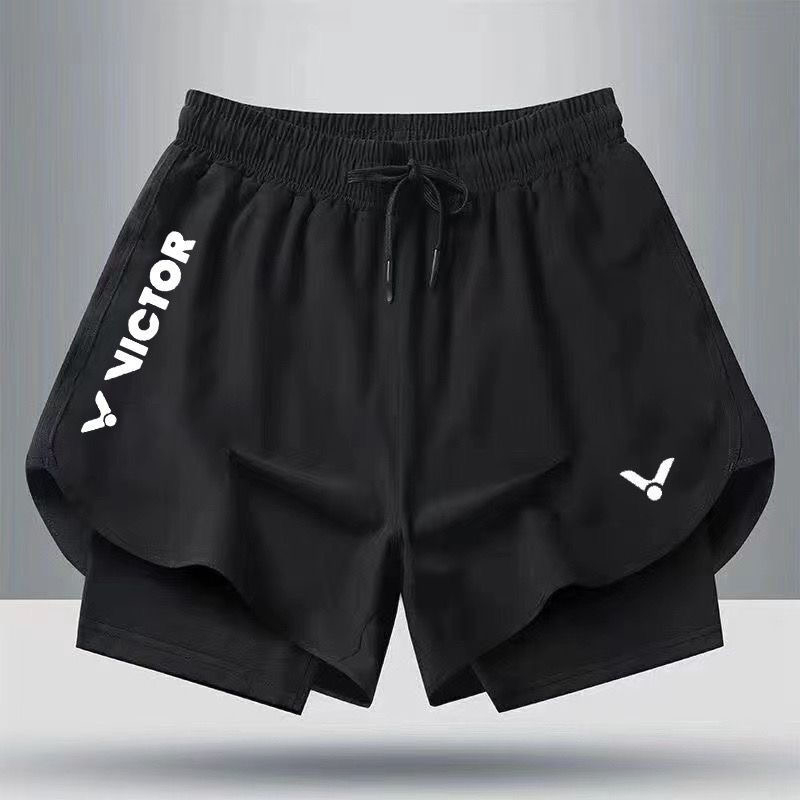 กางเกงกีฬาขาสั้น ลาย Victor Badminton ระบายอากาศ สวมใส่สบาย เหมาะกับฤดูร้อน สําหรับผู้ชาย และผู้หญิง เล่นฟิตเนส วิ่ง เล่นกีฬาวอลเลย์บอล เทนนิส