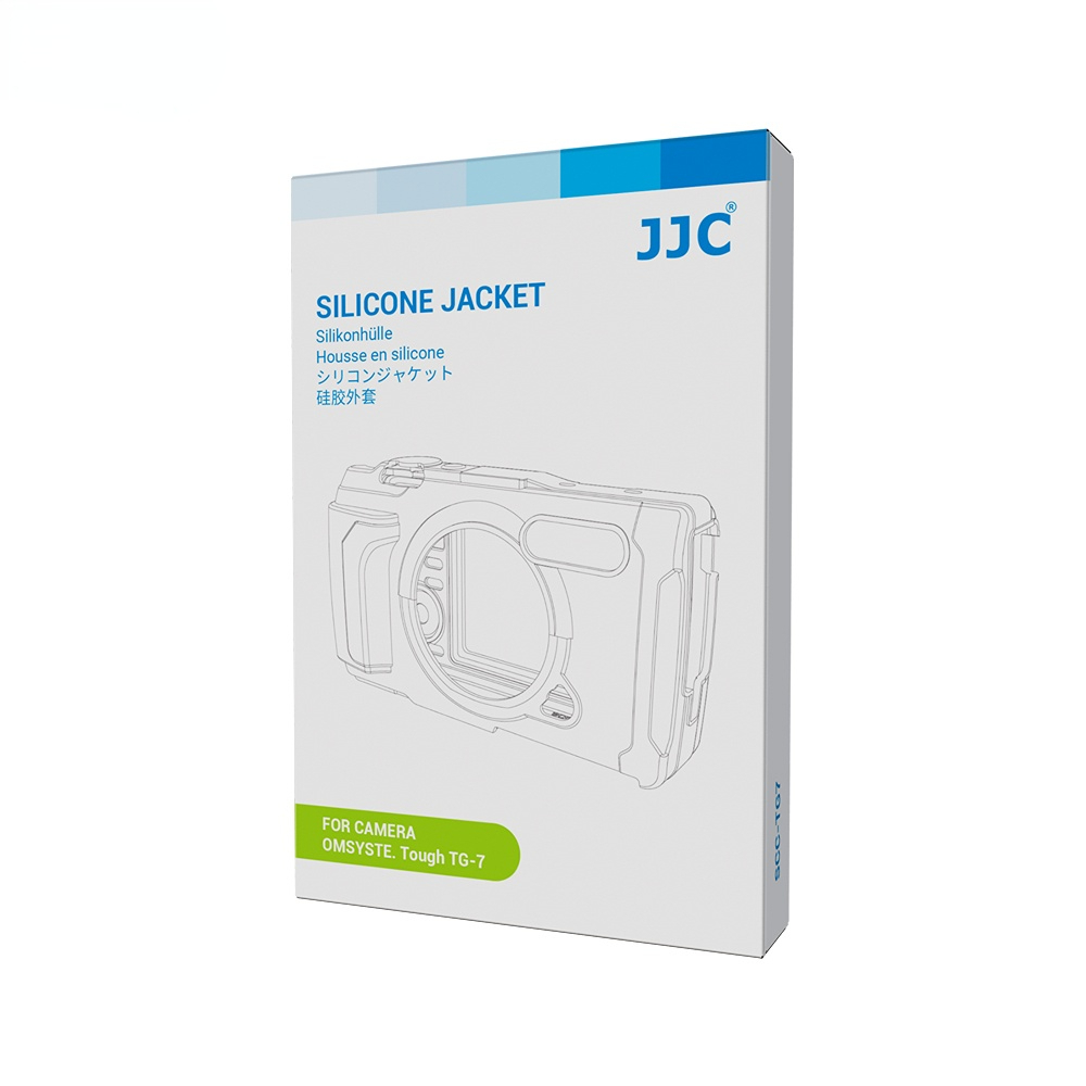 JJC SCC-TG7 เคสเสื้อแจ็กเก็ตซิลิโคน แบบเปลี่ยน สําหรับกล้องดิจิทัล Olympus OM SYSTEM Tough TG-7 CSCH-128