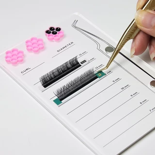 ถาดวางกาวต่อขนตา ทรงดอกไม้ สําหรับต่อขนตา
