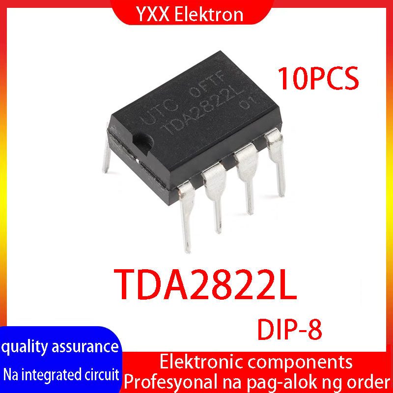 ใหม่ ของแท้ ชิพ IC เครื่องขยายเสียง TDA2822L-D08-T TDA2822L TDA2822 DIP-8 1W 10 ชิ้น