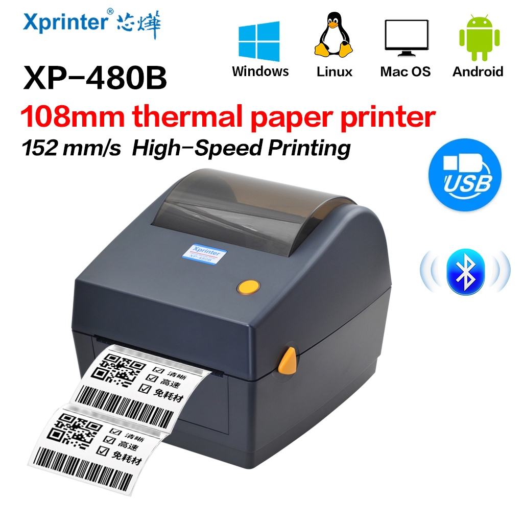 XPRINTER สติกเกอร์ฉลาก XP-480B XP480 XP480 สําหรับเครื่องพิมพ์ฉลาก