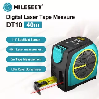 Mileseey DT10 เทปวัดระยะทางเลเซอร์ดิจิทัล 16 ฟุต 3-in-1 130 ฟุต กันน้ํา ชาร์จซ้ําได้