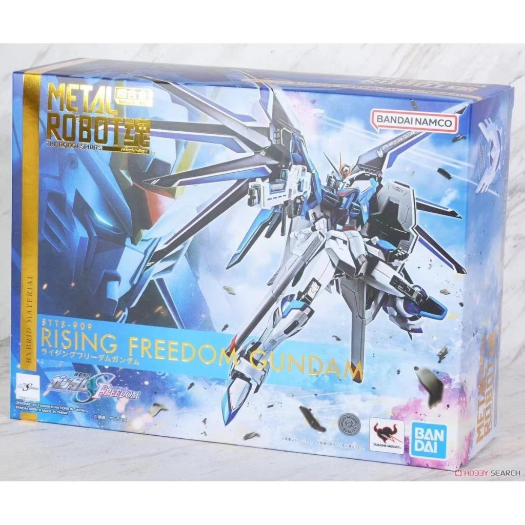 [พร้อมส่ง] โมเดลหุ่นยนต์กันดั้ม Bandai METAL ROBOT RISING FREEDOM GUNDAM ของขวัญสําหรับแฟนหนุ่ม