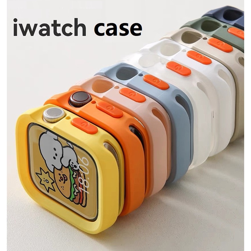 เคสนาฬิกาข้อมือซิลิโคน แบบนิ่ม สําหรับ AP Watch Series 9 8 7 6 5 4 Ultra 41 มม. 45 มม. 49 มม. 44 มม. 40 มม.