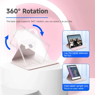GOOJODOQ เคส iPad หมุนได้ 360 องศา สําหรับ iPad Gen10 Pro 11 Air4 Air5 Gen9 Gen8 Gen7 10.2 Gen6 Gen5 Air3