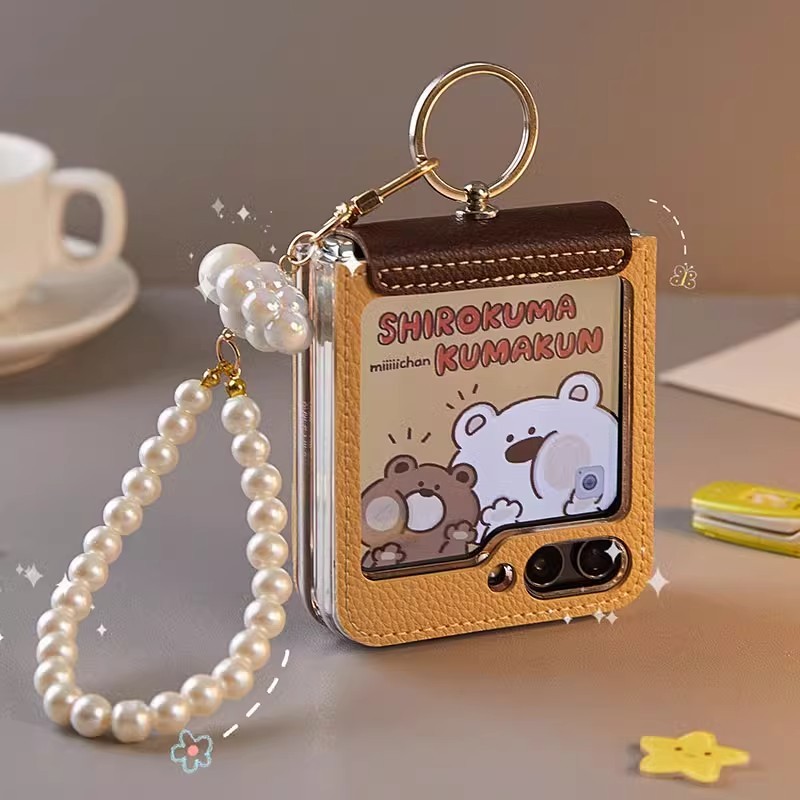 เหมาะสำหรับเคสโทรศัพท์มือถือ Samsung zflip5 zflip6 Z Flip 5 Z Flip 6,เคสป้องกันหน้าจอพับบางเฉียบ,เคสสร้างสรรค์เฉพาะบุคคลแบบรวมทุกอย่าง,กันลื่นและป้องกันการตก