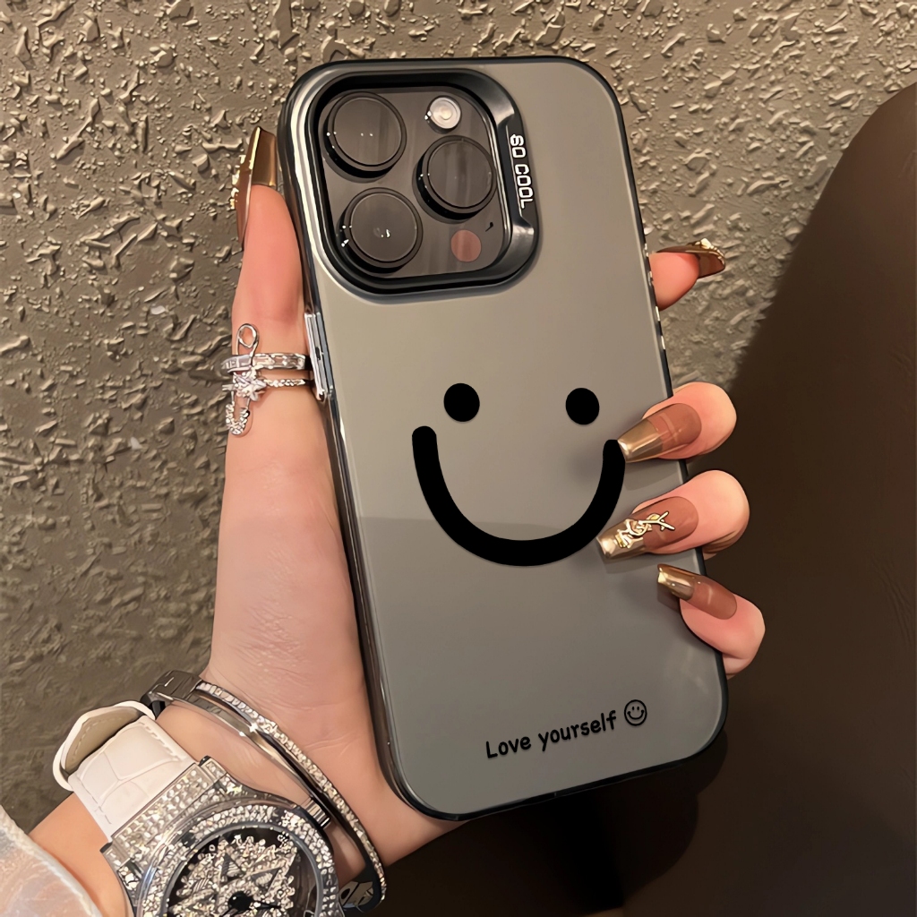 เคสโทรศัพท์มือถือ ลายหน้ายิ้ม แฟชั่นเรียบง่าย สําหรับ เคส OPPO RENO 10 PRO + 8T 7Z 6 PRO 8Z 4G 5G case