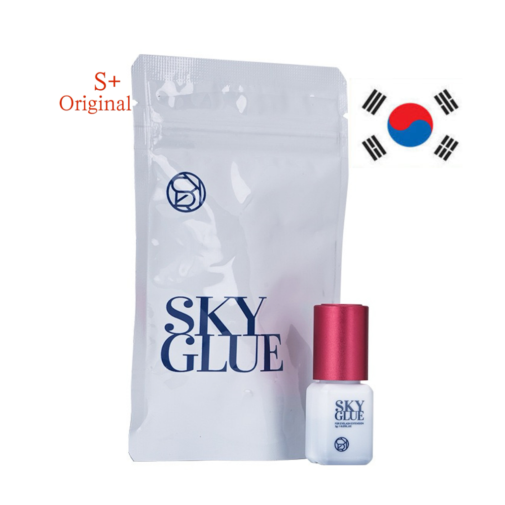 Skyglue S+ กาวติดขนตาแห้งเร็ว 1-2 วินาที สําหรับต่อขนตา MSDS นําเข้าจากเกาหลี ของแท้ Sky Glue