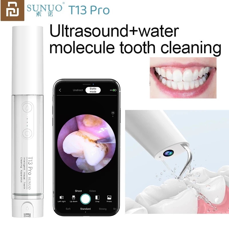 Youpin SUNUO T13 Pro Visual Ultrasonic Irrigator ทันตกรรมแคลคูลัสฟันทาร์ทาร์กําจัดทําความสะอาดฟันฟอกสีฟัน
