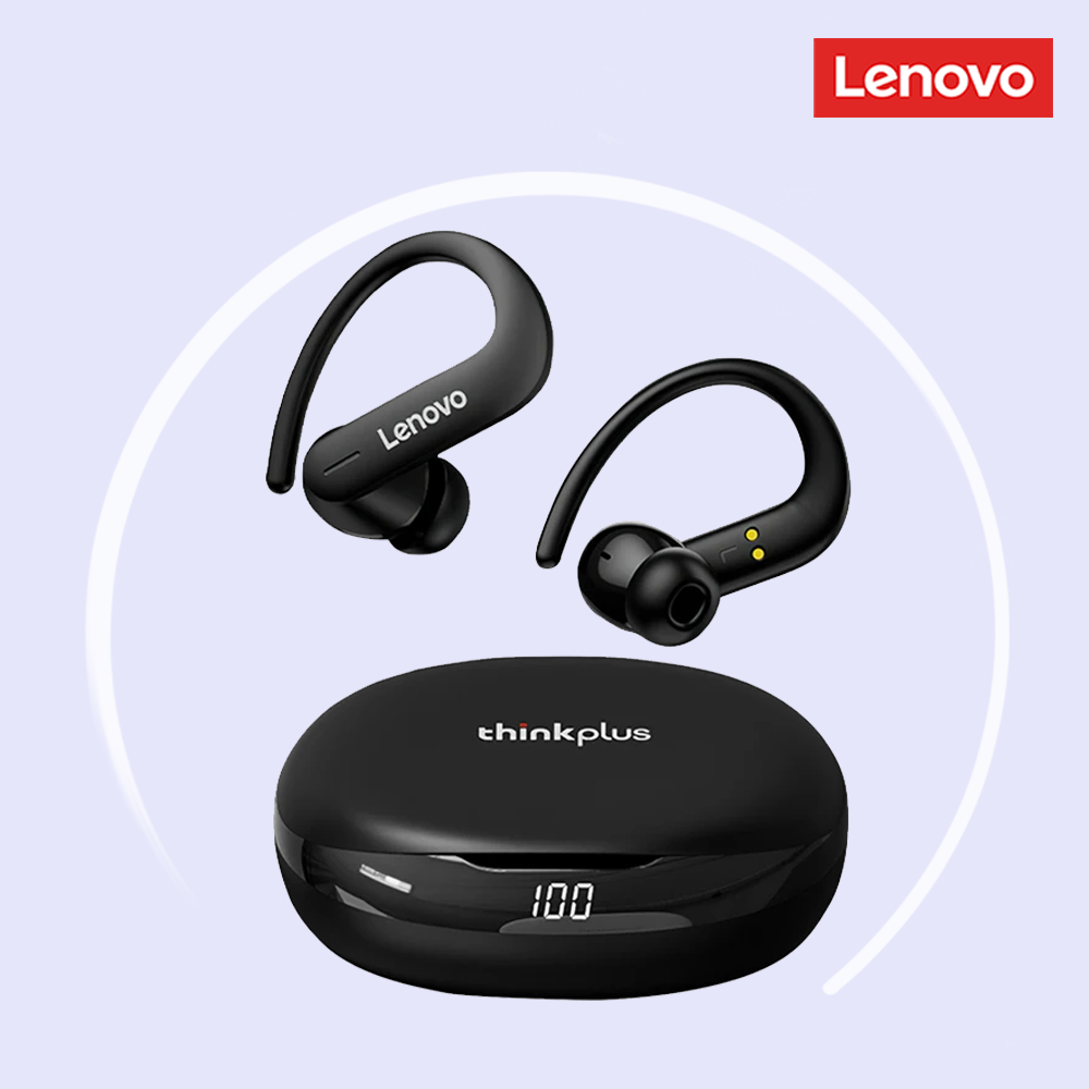 Lenovo T50 หูฟังบลูทูธไร้สาย ตัดเสียงรบกวน ความทนทานสูง คุณภาพเสียง HD สําหรับเล่นกีฬา วิ่ง