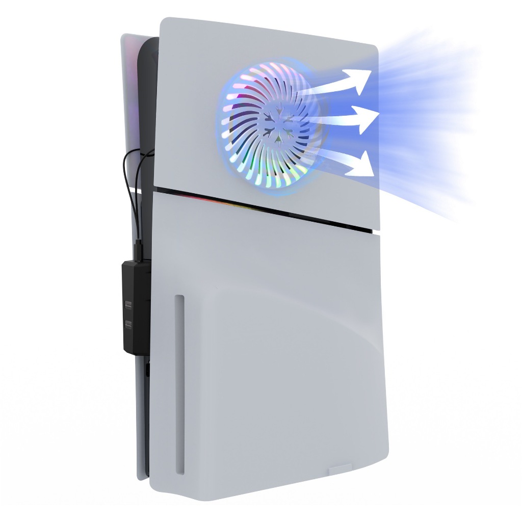 iPlay แผ่นปิดหน้า RGB แบบเปลี่ยนได้ สำหรับ PS5 Slim รุ่น Disc และ Digital (ไม่เหมาะกับ PS5 รุ่นแรก (Fat) หรือ PS5 Pro)