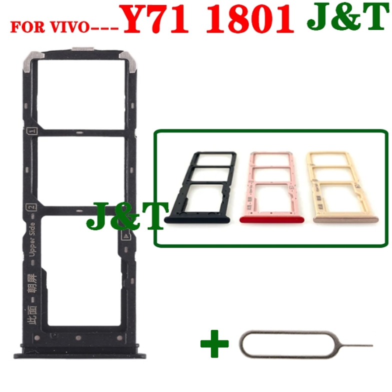 ถาดใส่ซิม ช่องเสียบที่ใส่บัตร sd สําหรับถาดใส่การ์ด Vivo Y71 1801 / Y73