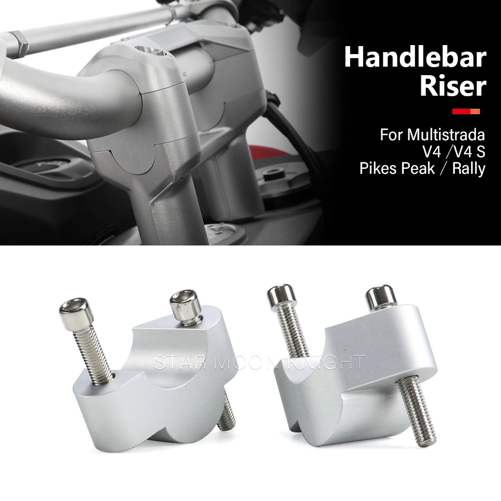 สําหรับ Ducati Multistrada V4S V4 S V4 Pikes Peak Rally อุปกรณ์เสริม HandleBar Riser Clamp Handle Bar เพิ่มความสูงอะแดปเตอร์