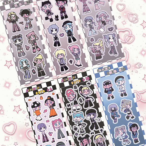 สติกเกอร์ ลายการ์ตูน OOTD Bad Girl น่ารัก สไตล์เกาหลี สําหรับตกแต่งสมุดไดอารี่ สมุดภาพ เครื่องเขียน DIY