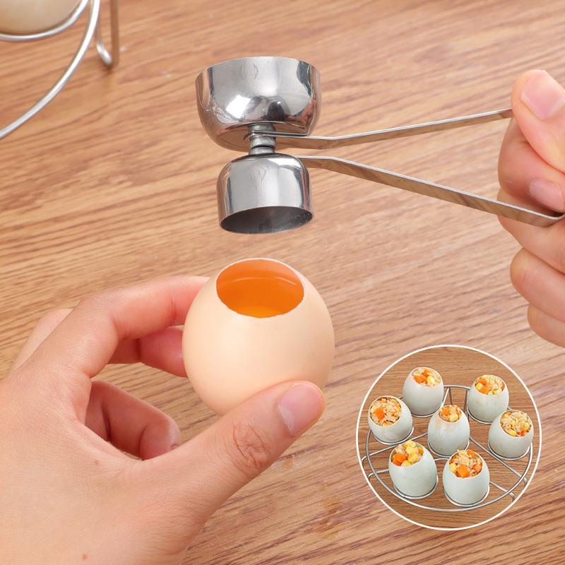 เครื่องตัดเปลือกไข่สแตนเลสที่มีประสิทธิภาพเครื่องตัดที่เปิด Cracker Breaker Kitchen Helper HAMMIA