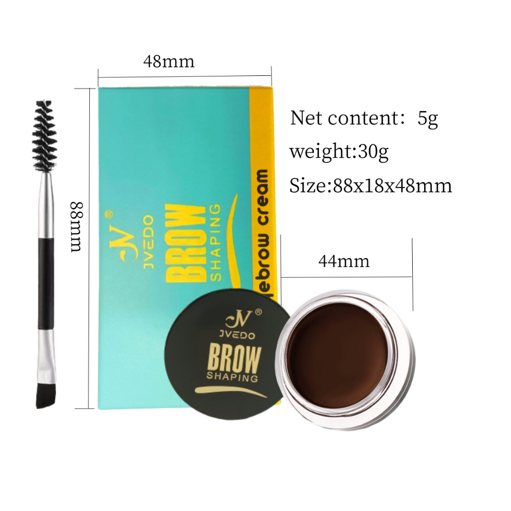 ชุดเครื่องสําอาง ครีมเขียนคิ้ว กันน้ํา ติดทนนาน + ดินสอเขียนคิ้ว 2 in 1 + มาสคาร่า + อายไลเนอร์ + แปรงเขียนคิ้ว 1 ชิ้น - รูปที่ 7