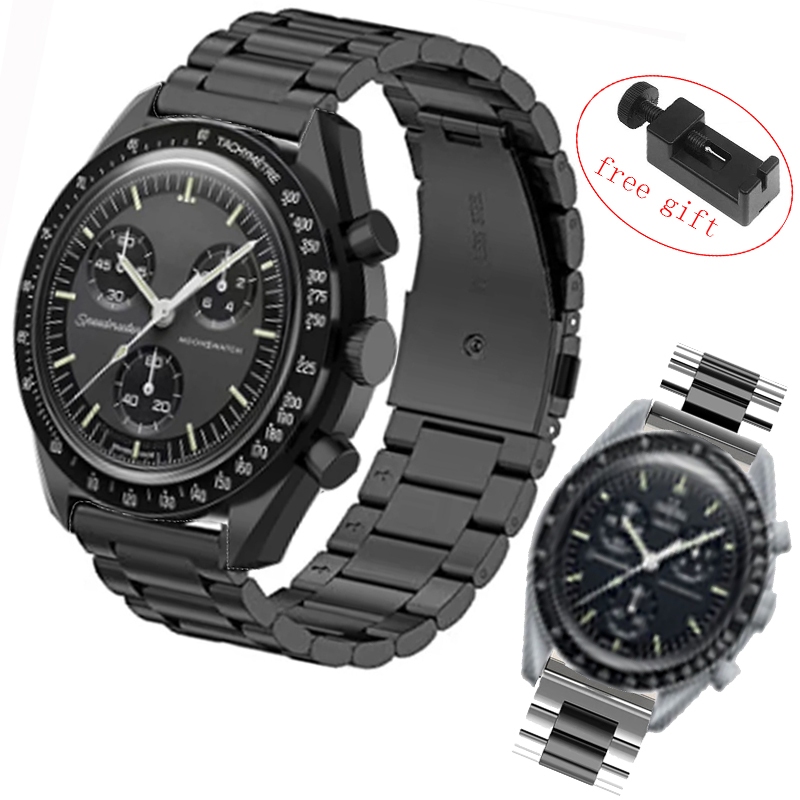 สายนาฬิกาข้อมือ สายสแตนเลสโลหะ อุปกรณ์เสริม สําหรับ Omega x Swatch Smart Watch สาย