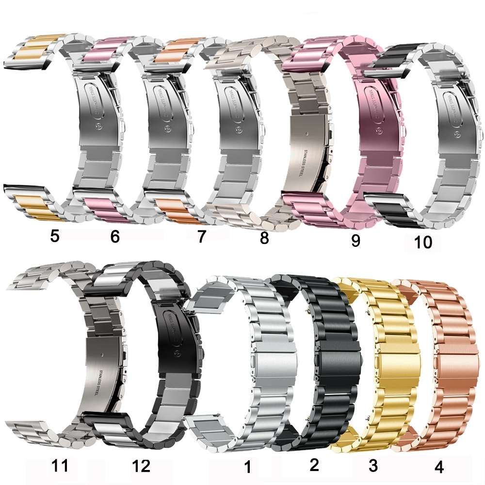 18 มม.20 มม.22 มม.สแตนเลสโลหะสําหรับ Garmin Forerunner 265 255 255S 265S 245 245M 645 645M 55 158 165