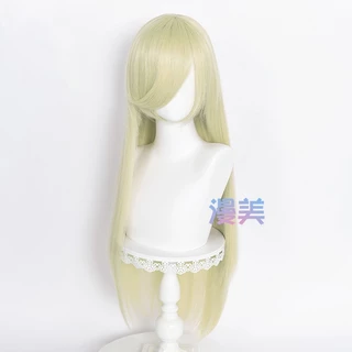 【Manmei】80cm Long Universal Cosplay Wig Bangs Straight Multicolor Modeling Practice Hand Wigs Heat Resistant Synthetic Hair