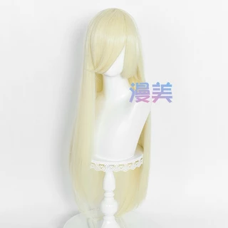 【Manmei】80cm Long Universal Cosplay Wig Bangs Straight Multicolor Modeling Practice Hand Wigs Heat Resistant Synthetic Hair