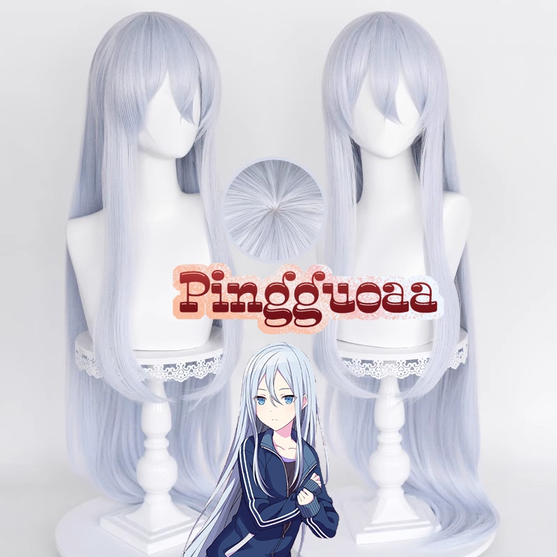 【Manmei】Project SEKAI COLORFUL STAGE! Yoisaki Kanade Cosplay Wig 80cm/100cm Long Light Blue Heat Res
