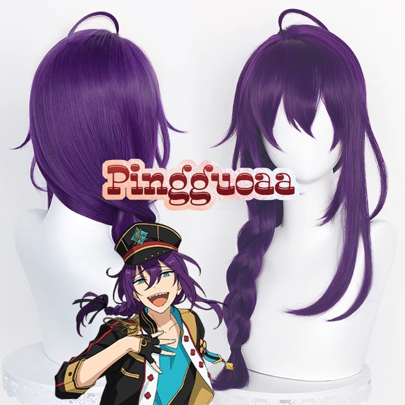Ensemble Stars Ayase Mayoi Cosplay Wig 65cm Long Purple Braids Synthetic Wigs