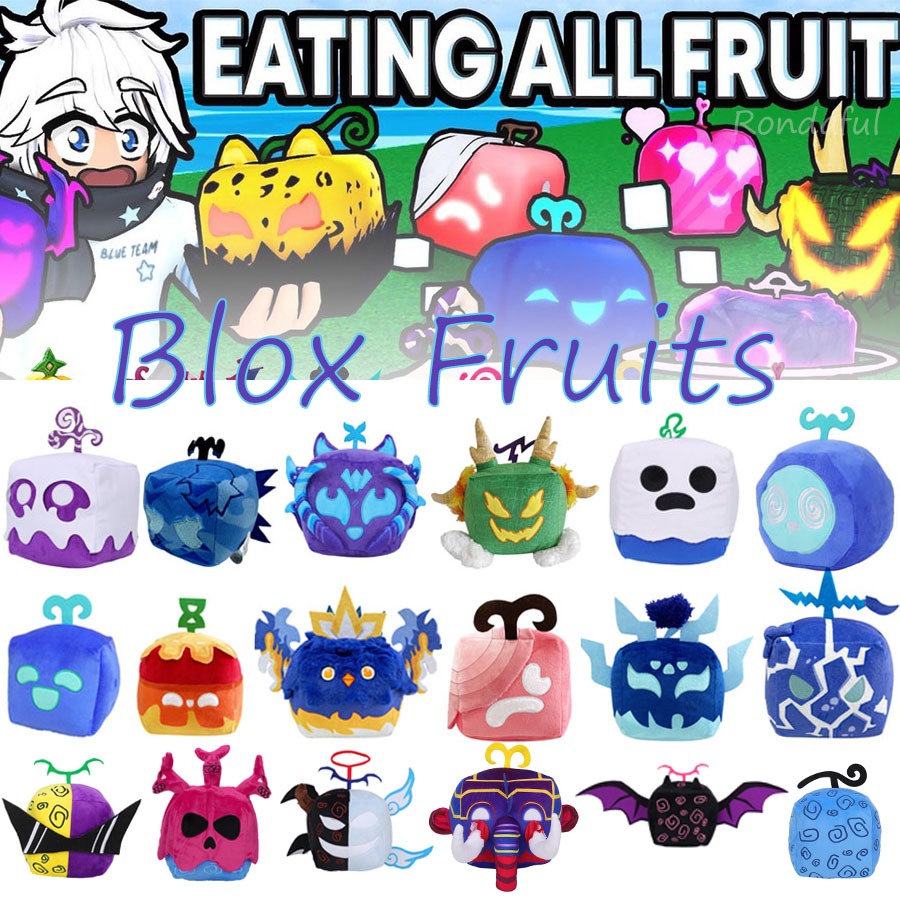Blox FRUITS ตุ๊กตายัดนุ่น รูปผลไม้ปีศาจ ของเล่นสําหรับโซฟา decfeyeth