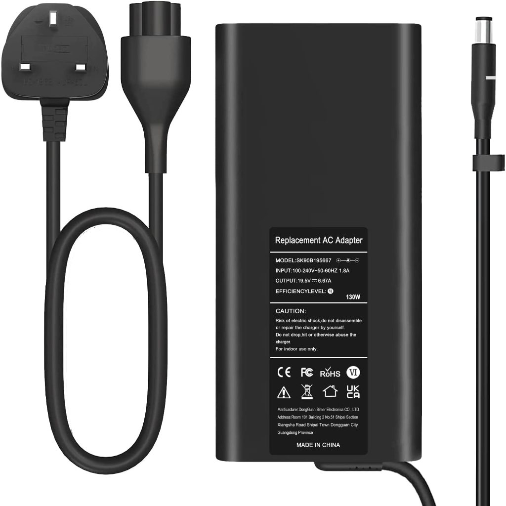 130W 19.5V 6.67A แล็ปท็อปอะแดปเตอร์ AC สําหรับ Dell XPS 15 750 9560 9570 9530 Precision 55550 5540 M