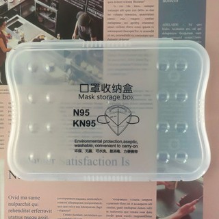กล่องเก็บหน้ากากอนามัย N95 ป้องกันฝุ่น แบบพกพา แบบใช้แล้วทิ้ง 1 ชิ้น