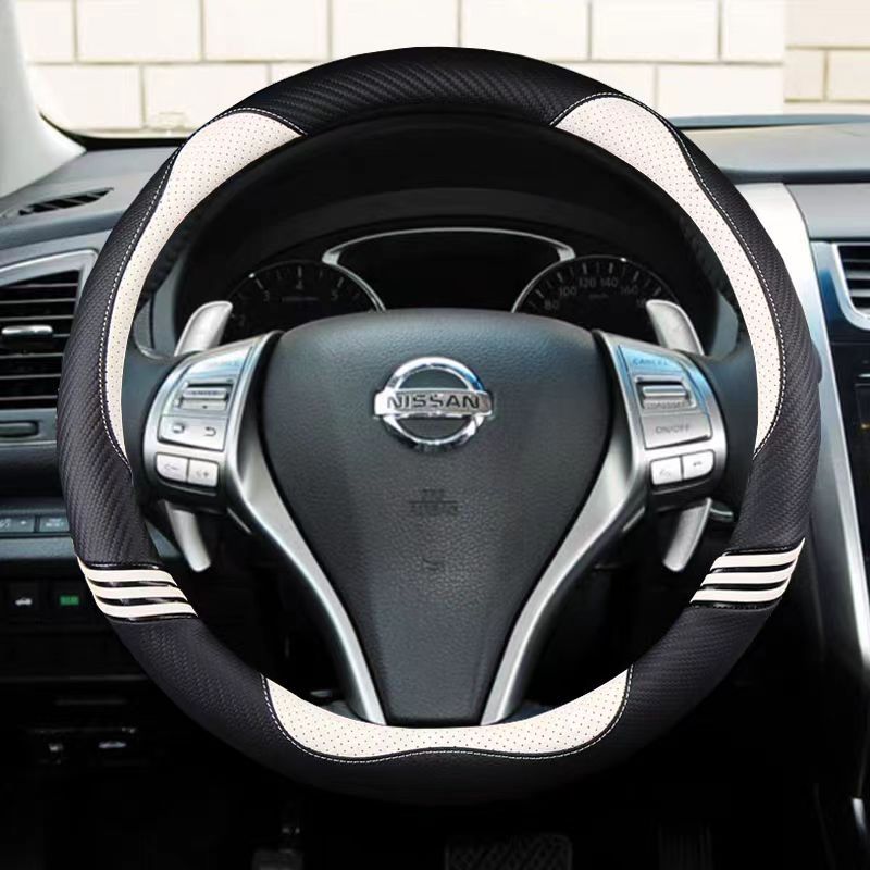 ปลอกหนังหุ้มพวงมาลัยรถยนต์ อุปกรณ์เสริม สําหรับ Nissan Teana Altima 2013-2016 X-Trail QASHQAI Rogue 2014-2016 Sentra Tiida Auto