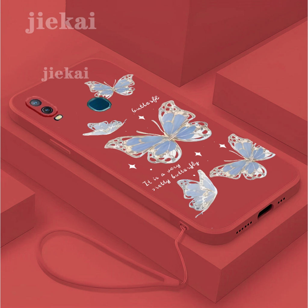 เคสโทรศัพท์มือถือ ลายการ์ตูนผีเสื้อ สําหรับ VIVO Y11 2019 Y85 V9 Y91 Y95 Y97 V11I Y15 Y17 Y3S 2020 Y