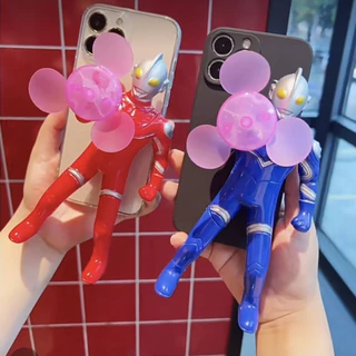 "จัดส่งตลอด 24 ชั่วโมง" เคสโทรศัพท์มือถือ ลายอุลตร้าแมนตลก 3D พร้อมพัดลมเรืองแสง สําหรับ iPhone 11 14 Pro Max 12 13 15 Pro Max 6 6s 7plus 8plus xsmax XR X XS SE2 SE3 7 8