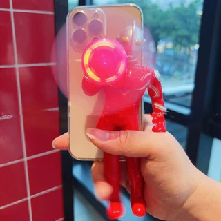 "จัดส่งตลอด 24 ชั่วโมง" เคสโทรศัพท์มือถือ ลายอุลตร้าแมนตลก 3D พร้อมพัดลมเรืองแสง สําหรับ iPhone 11 14 Pro Max 12 13 15 Pro Max 6 6s 7plus 8plus xsmax XR X XS SE2 SE3 7 8