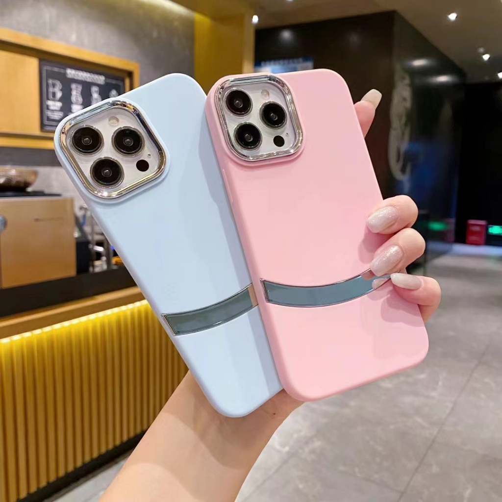 Cc-apple กรอบเลนส์กล้อง ชุบไฟฟ้า ลายหน้ายิ้ม สําหรับ Iphone 11 15 Series