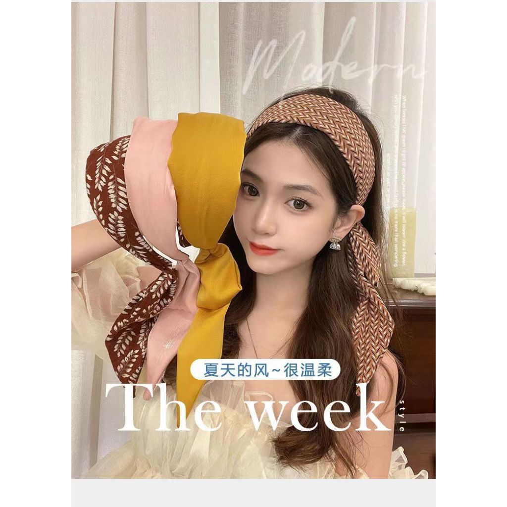 Mili Retro ชุดสไตล์ฮ่องกง Retro Vintage Streamer อุปกรณ์เสริมผม Polka Dot Retro ผม Band ริบบิ้นแถบคาดศีรษะ High Skull Headwear Retro อุปกรณ์เสริม