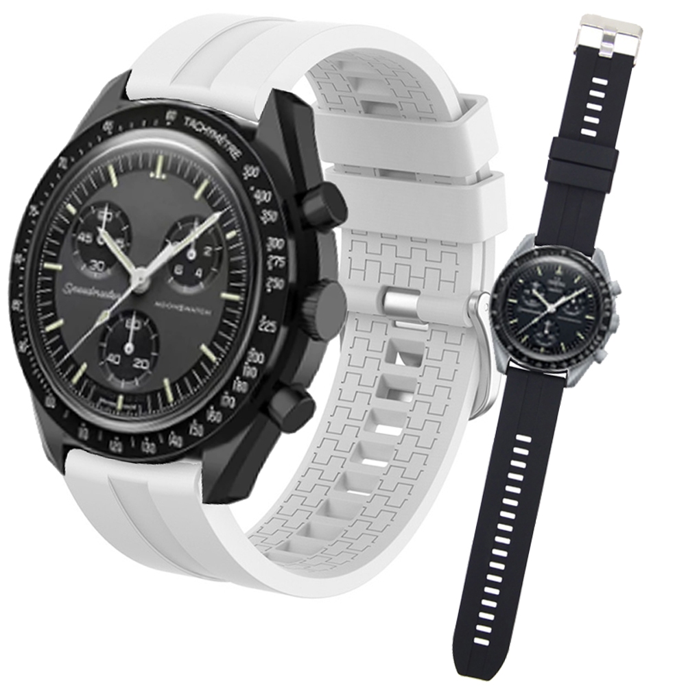 สายนาฬิกาข้อมือซิลิโคน แบบเปลี่ยน สําหรับ Omega x Swatch Smart Watch สาย