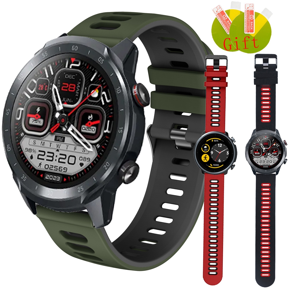 สายนาฬิกาข้อมือซิลิโคน อุปกรณ์เสริม สําหรับ ฟิล์ม Mibro Watch A2 A1 Smart Watch Band ผู้หญิง ผู้ชาย