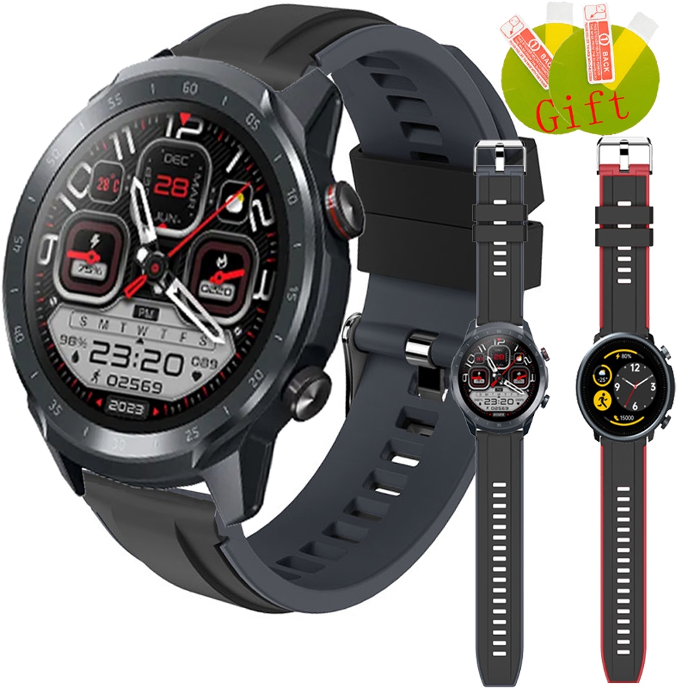สายนาฬิกาข้อมือซิลิโคน แบบนิ่ม สําหรับ ฟิล์ม Mibro Watch A2 A1 Smart Watch Band สาย