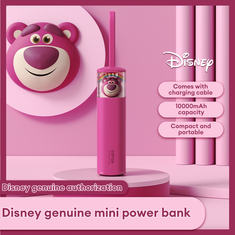 Disney 10000M พาวเวอร์แบงค์ 5000mAh แบบพกพา ชาร์จไว ปลอดภัย ไร้กังวล