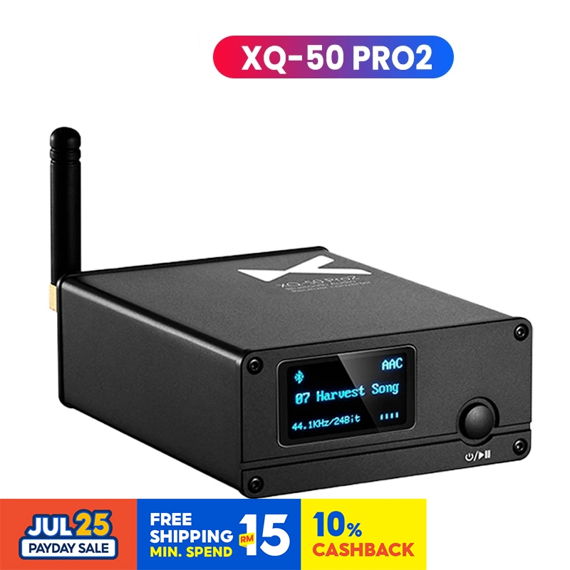 ⭐⭐⭐Xduoo XQ-50 PRO ตัวถอดรหัสตัวรับสัญญาณบลูทูธ 2 HD 5.1 CS8406 ES9018K2M XQ50 PRO DAC XQ50 PRO 2