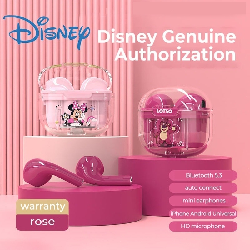 Disney  หูฟัง TD12 TWS หูฟังบลูทูธ ไร้สายบลูทูธ 5.3 Stereo HIFI Earphone IPX5 ของแท้100% Headset Earbud lOS Android