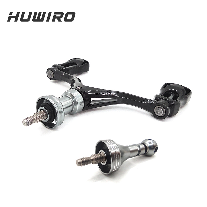 รอกหมุนเปลี่ยน Dual-grip Handle Carbon เสริมแขนล้อตกปลา DIY ดัดแปลงตกปลาสําหรับ KASTKING Reel