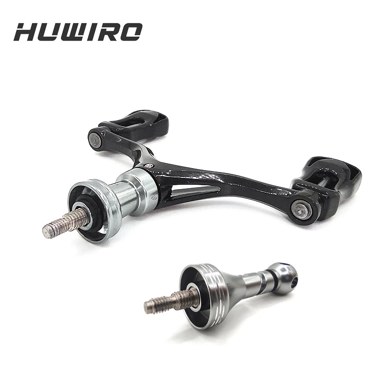รอกหมุนเปลี่ยน Dual-grip Handle Carbon เสริมแขนล้อตกปลา DIY ดัดแปลงตกปลาสําหรับ KASTKING Reel